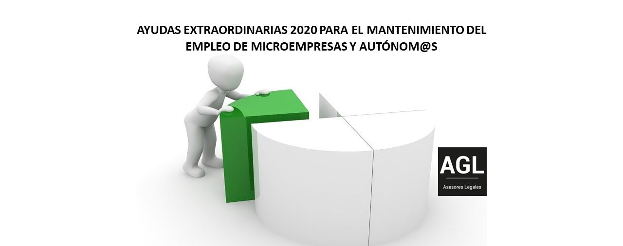AYUDAS EXTRAORDINARIAS 2020 PARA EL MANTENIMIENTO DEL EMPLEO DE MICROEMPRESAS Y AUTÓNOM@S