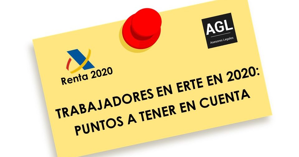 TRABAJADORES EN ERTE EN 2020: PUNTOS A TENER EN CUENTA
